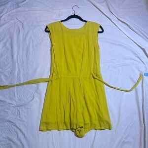 Zara Yellow Sleeveless Romper